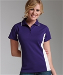 2810 Charles River Apparel Womens Color Blocked Wicking Polo