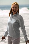 3186 Vantek Ladies Premium MicroFiber Quarter Zip Fleece