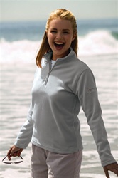 3186 Vantek Ladies Premium MicroFiber Quarter Zip Fleece