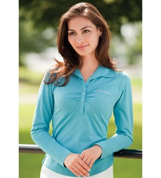 54300 Jockey Ladies Long Sleeve Stretch Jersey Polo