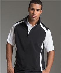 Custom embroidered 9529 Charles River Men's Axis Quarter Zip Vest