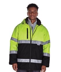 Embroidered 9730 Charles River Signal Hi-Vis Jacket