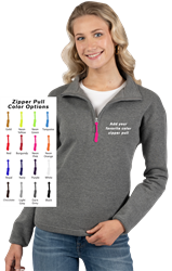 Customize your 1/4 Zip Fleece Pullover with colorful zipper pulls