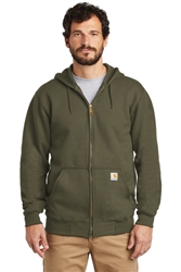 Customized Carhartt  Midweight Hooded Zip-Front Sweatshirt