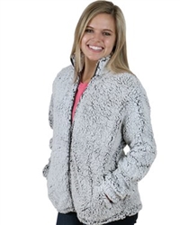 Boxercraft Ladies Frosty Grey Full Zip Sherpa