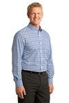 S641 Port Authority Crosshatch Plaid Easy Care Shirt