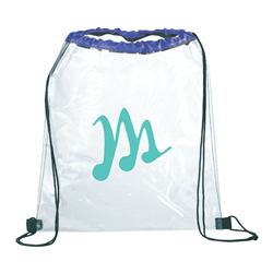 Rally Clear Drawstring Bag