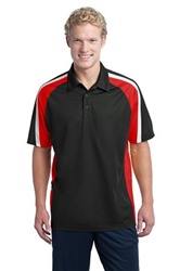 ST654 Sport-Tek Tricolor Micropique Sport-Wick Polo